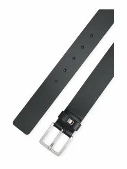 Vyöt<BOSS Ther Flag -nahkavyö 001 BLACK