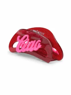 Hiustarvikkeet<Sui Ava Theresa Text Big -hiusklipsi CIAO BELLA/RED GLITTER