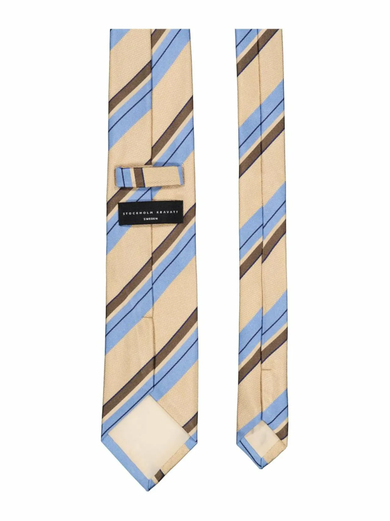 Stockholm Kravatt Tie Digonal Stripe -silkkisolmio^ Solmiot & Asusteet