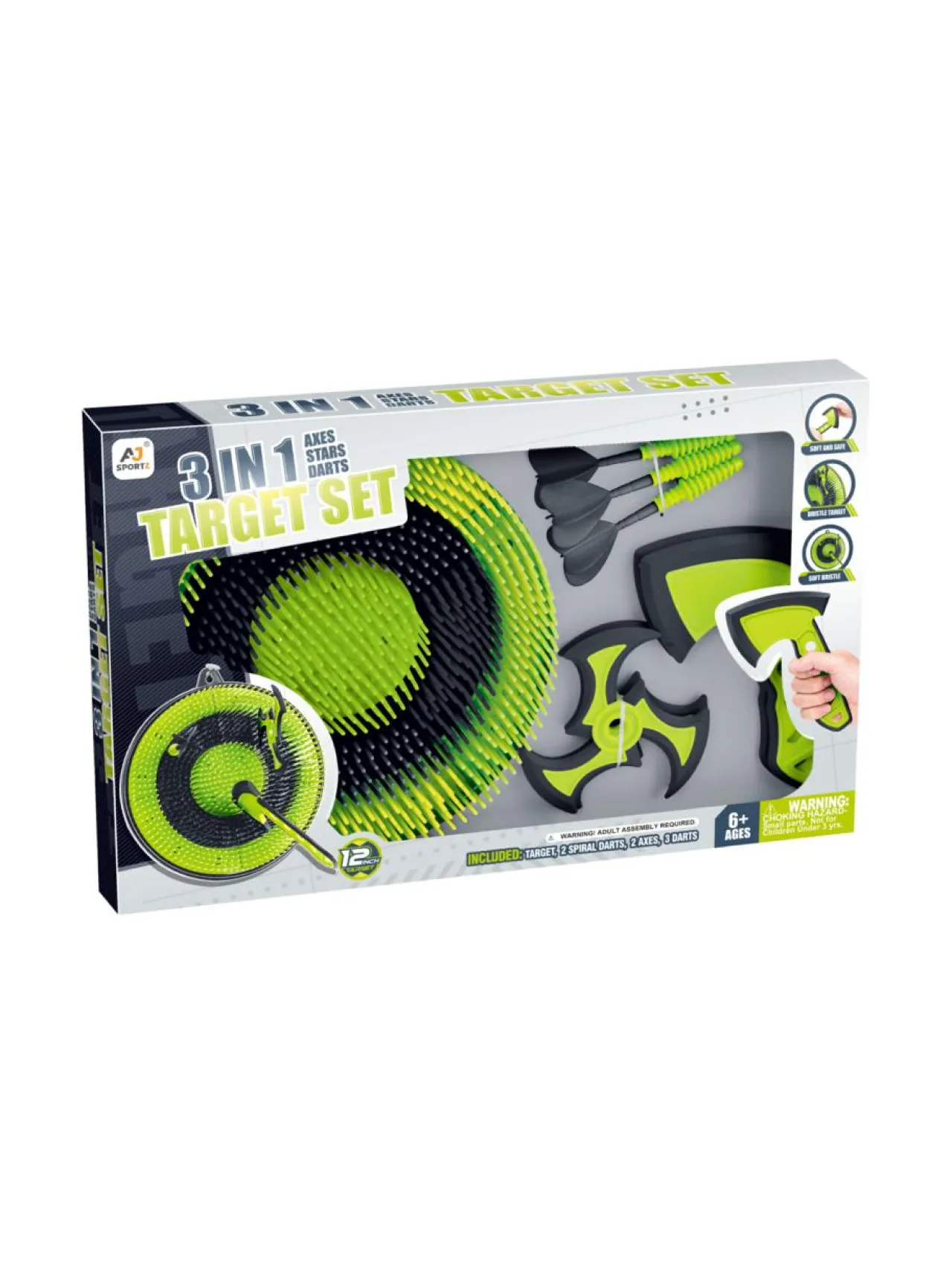 Ulkolelut<AO JIE Tikanheittosetti 3-in-1