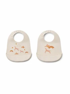 Lasten Ruokailu<Liewood Tilda Printed -ruokalappu 2 kpl 2336 DREAM / ECRU