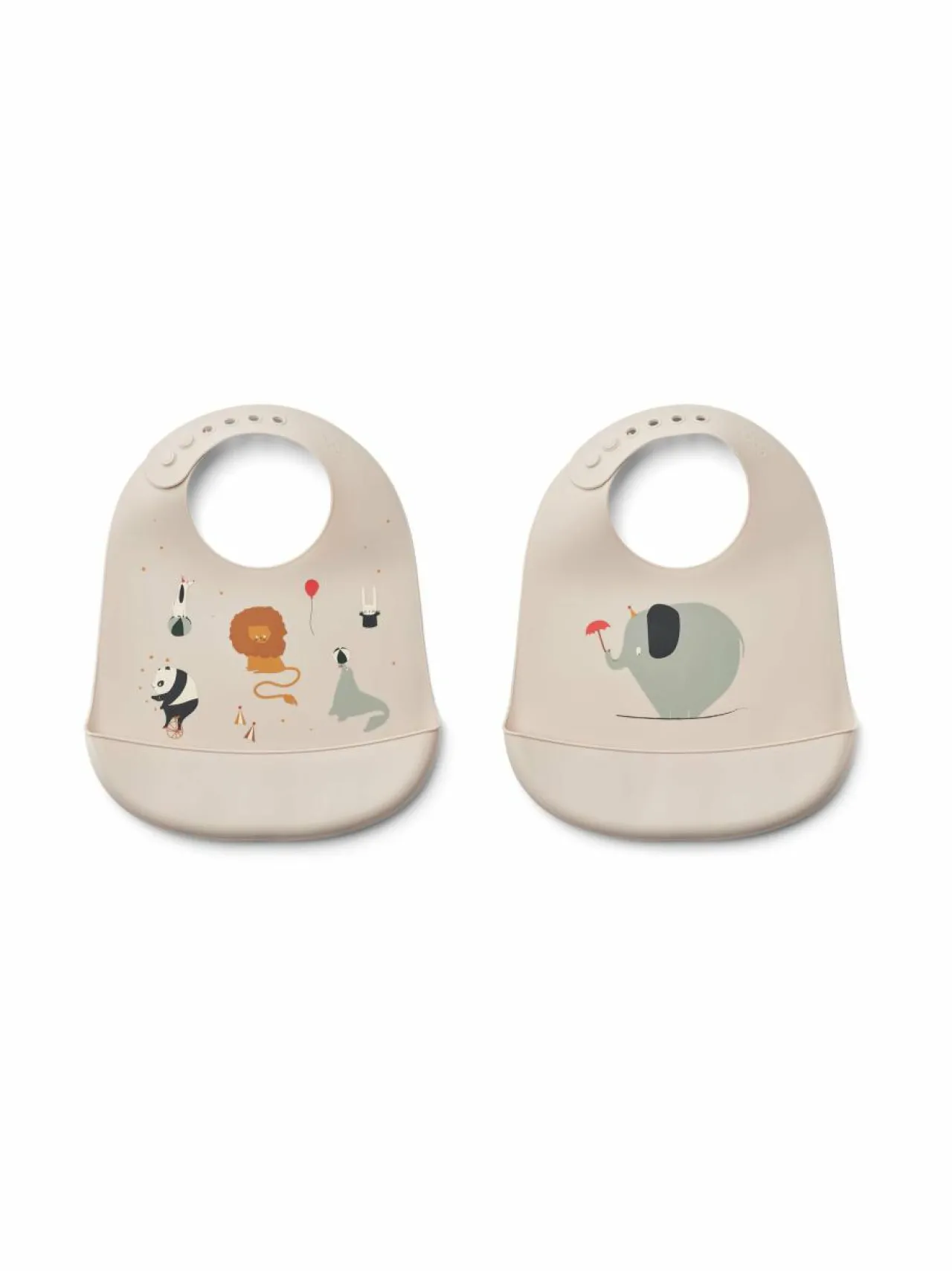 Lasten Ruokailu<Liewood Tilda Printed -ruokalappu 2 kpl 2334 CIRCUS / SANDY