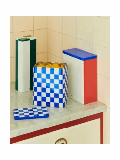 Koriste-Esineet<HAY Tin Container Large -säilytyslaatikko BLUE AND OFF-WHITE