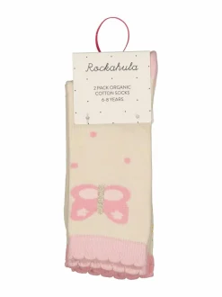 Sukat & Sukkahousut<Rockahula Tiny Blossom Butterfly -sukat 2-pack CREAM