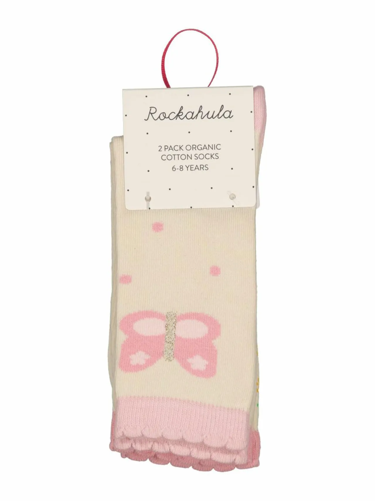Sukat & Sukkahousut<Rockahula Tiny Blossom Butterfly -sukat 2-pack CREAM