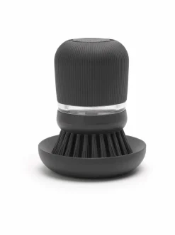 Keittiötarvikkeet<Brabantia Tiskiharja saippuatäytöllä DARK GREY