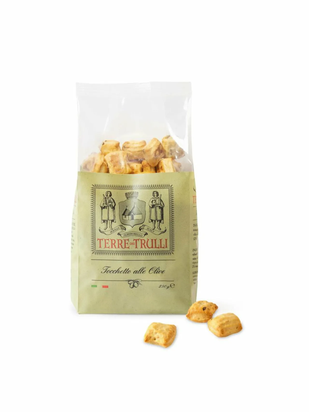 Terre Dei Trulli Tocchetto-oliivileipäpala 250 g^ Suolaiset Delituotteet