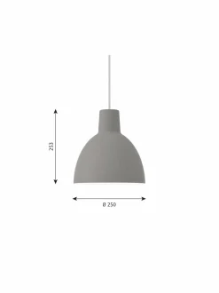 Louis Poulsen Toldbod-riippuvalaisin Ø 25 cm^ Kattovalaisimet