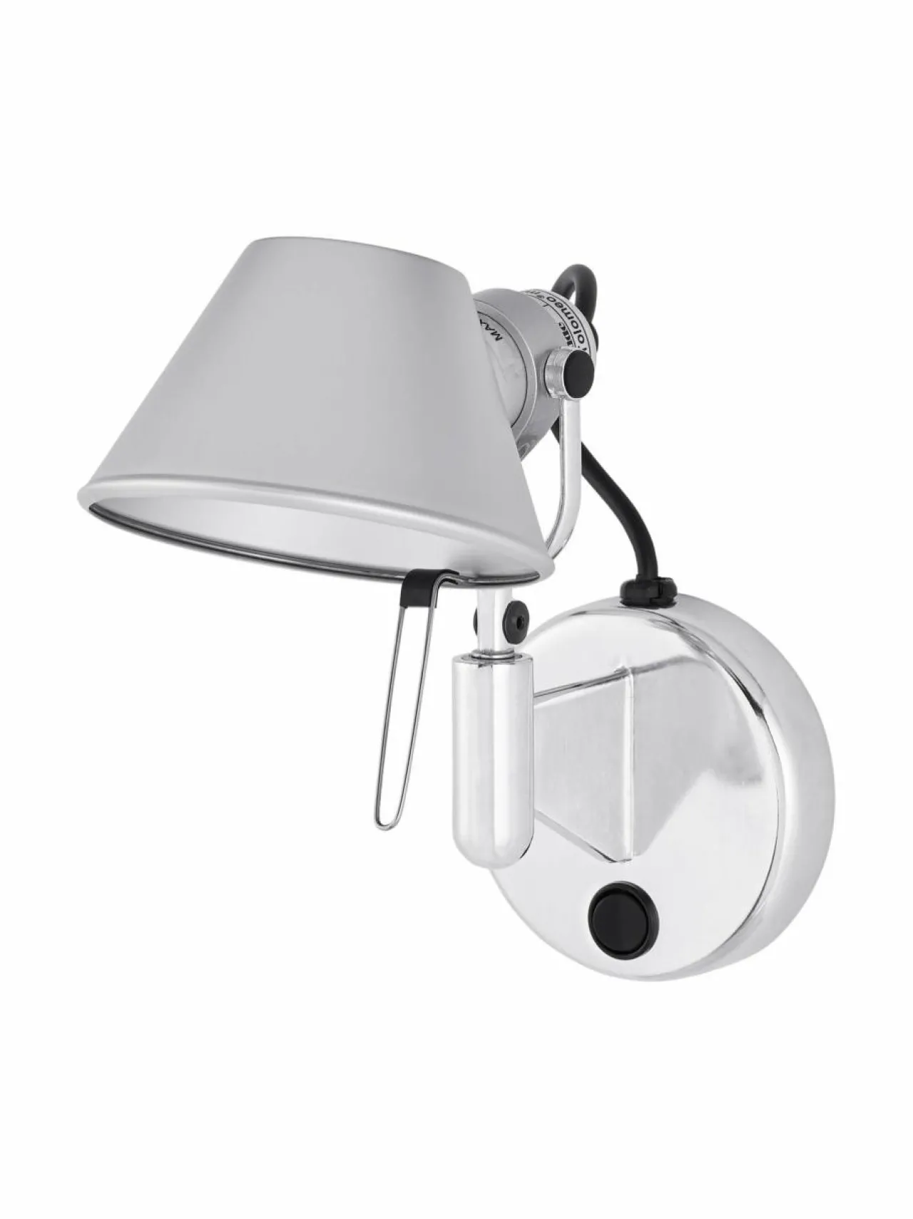 Seinävalaisimet<Artemide Tolomeo Micro Faretto -seinävalaisin ALUMIINI