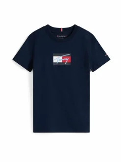Tommy Hilfiger Tommy Script Flag t-paita^ T-Paidat|T-Paidat