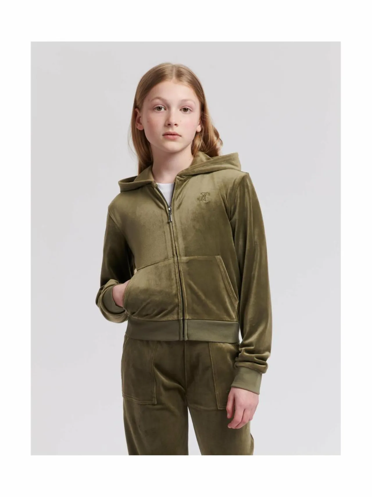 JUICY COUTURE Tonal Zip Through -huppari^ Colleget & Hupparit