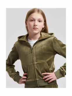 JUICY COUTURE Tonal Zip Through -huppari^ Colleget & Hupparit