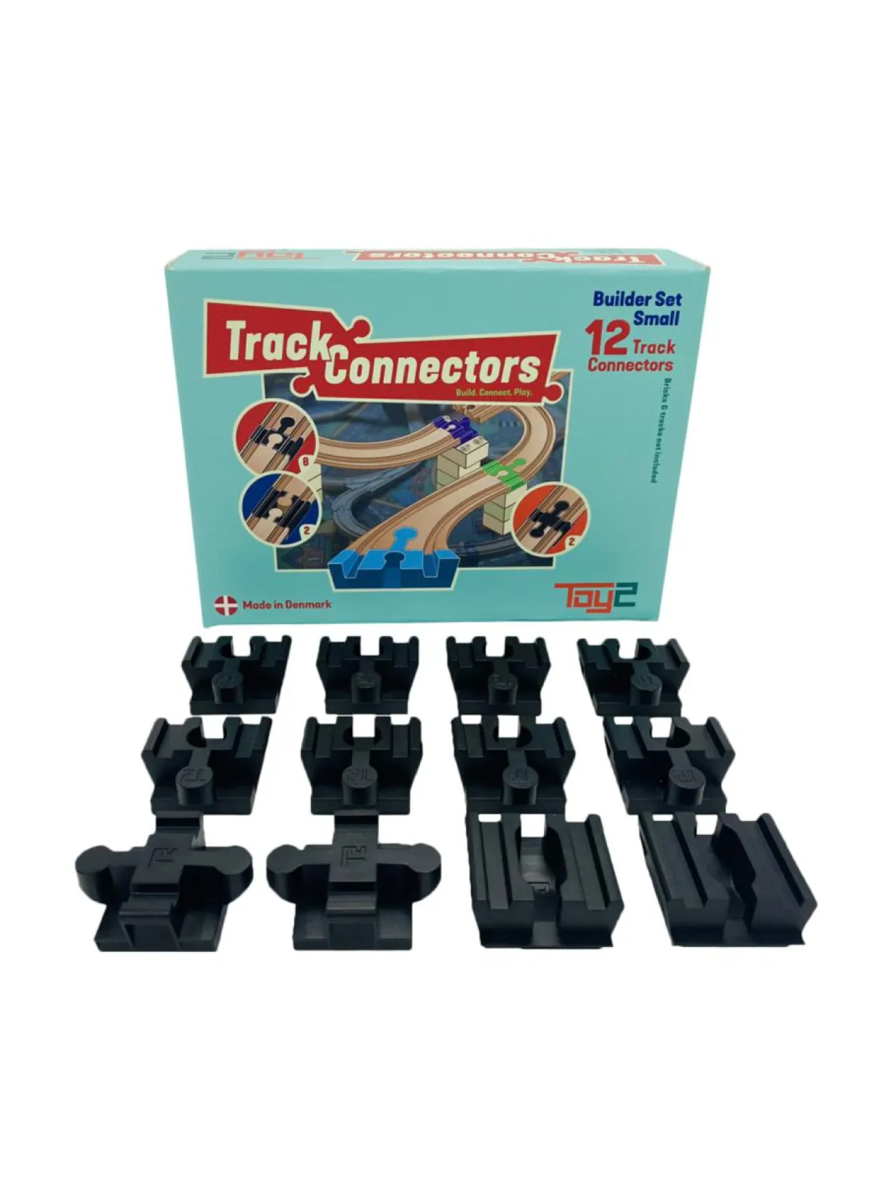 Autot Ja Muut Ajoneuvot<TRACK CONNECTORS Raideliitinsetti Rakentaja, 12 kpl