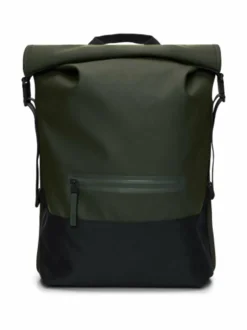 Reput|Reput<Rains Trail Rolltop W3 - vedenpitävä reppu 03 GREEN