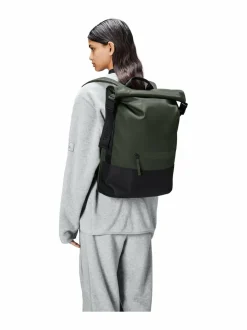 Reput|Reput<Rains Trail Rolltop W3 - vedenpitävä reppu 03 GREEN