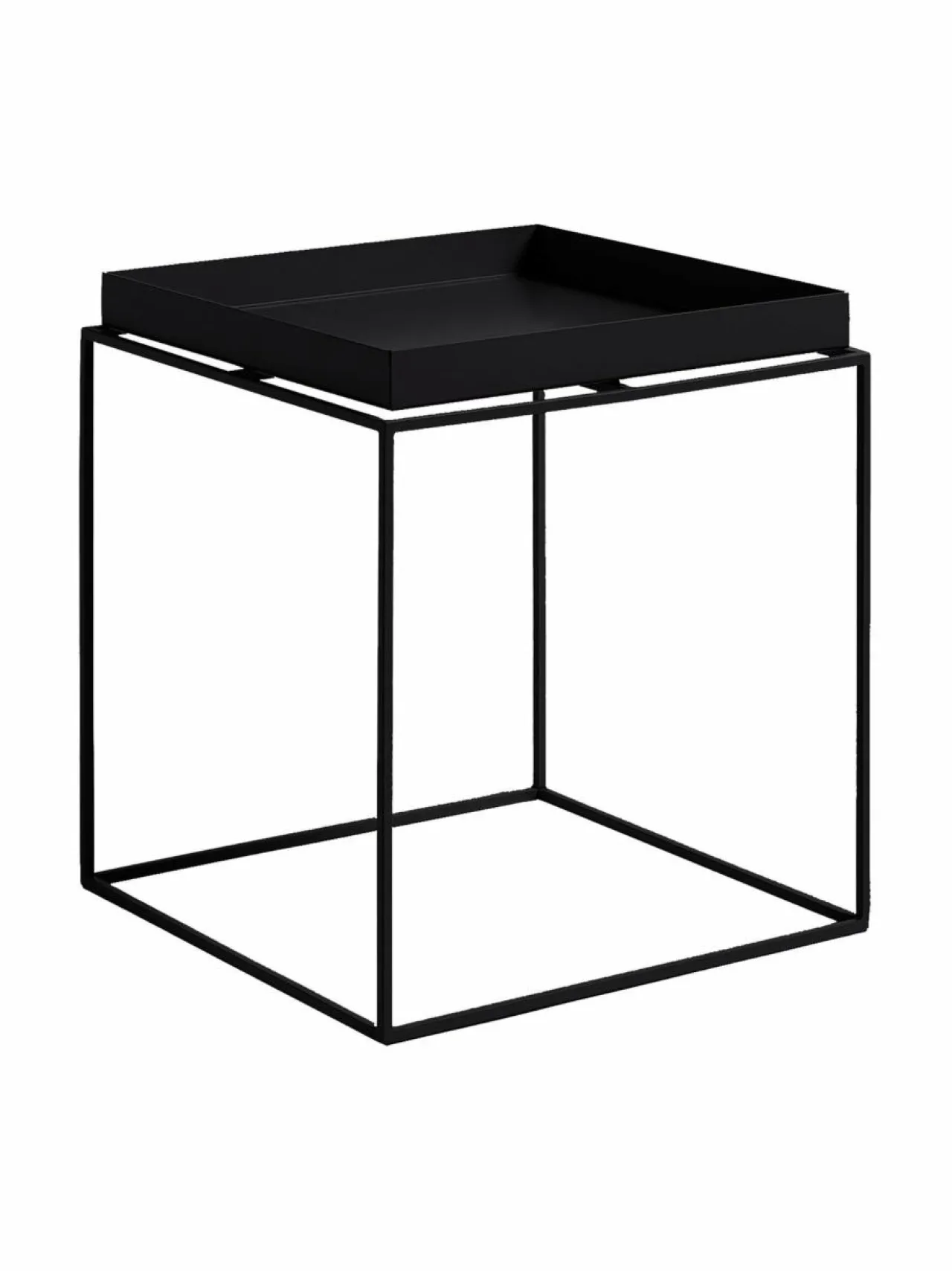 Pöydät<HAY Tray-pöytä 40 x 40 x 40 cm MUSTA