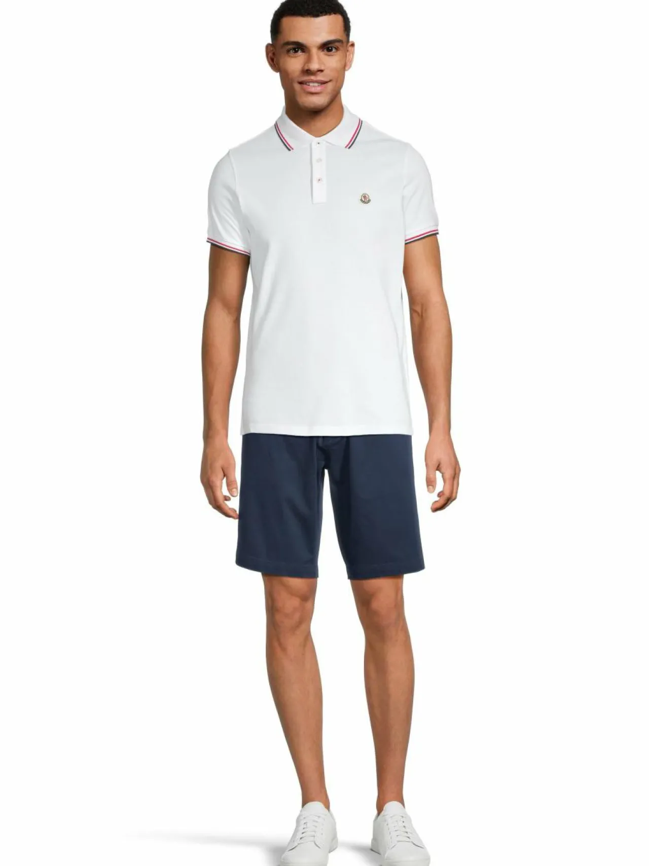 Moncler Tricolour Trimmed -pikeepaita^ Paidat