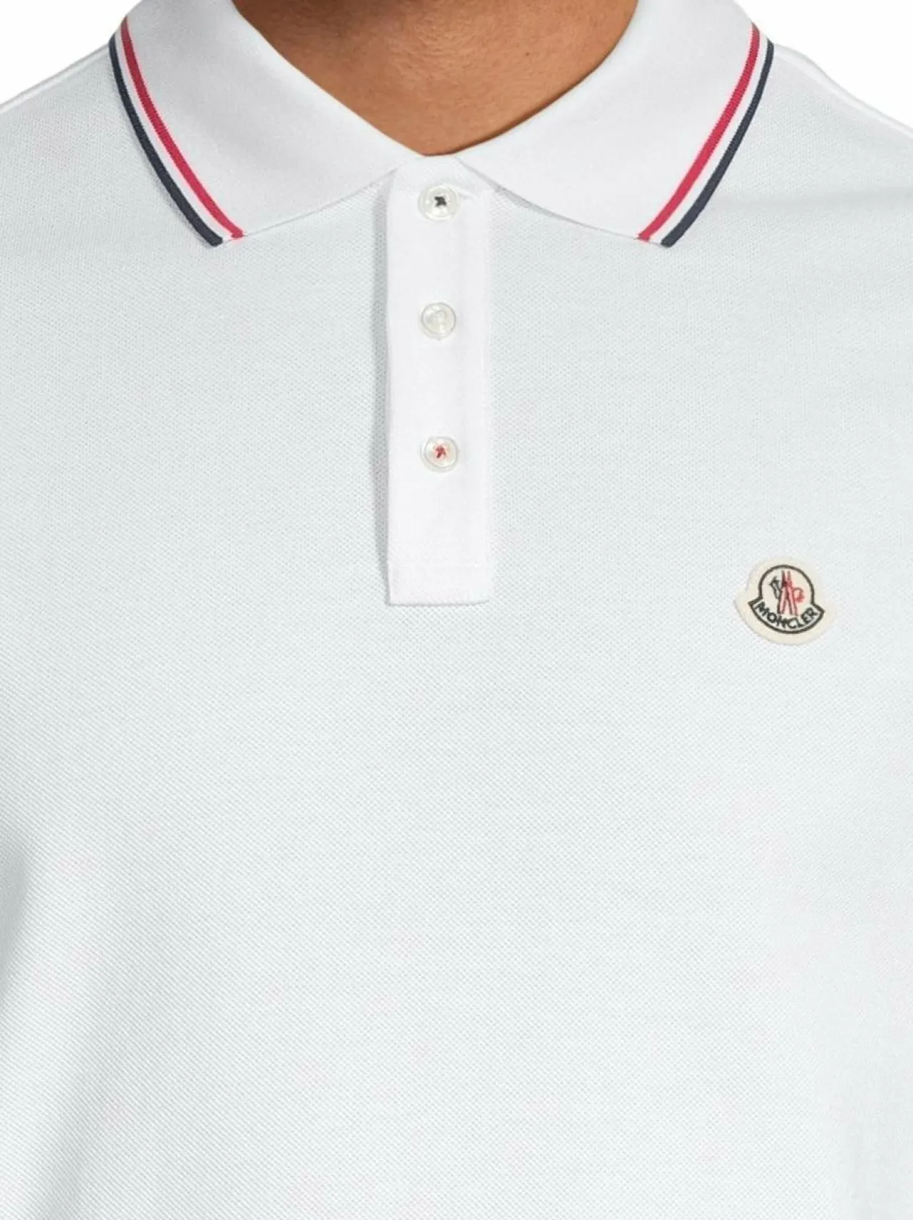 Moncler Tricolour Trimmed -pikeepaita^ Paidat