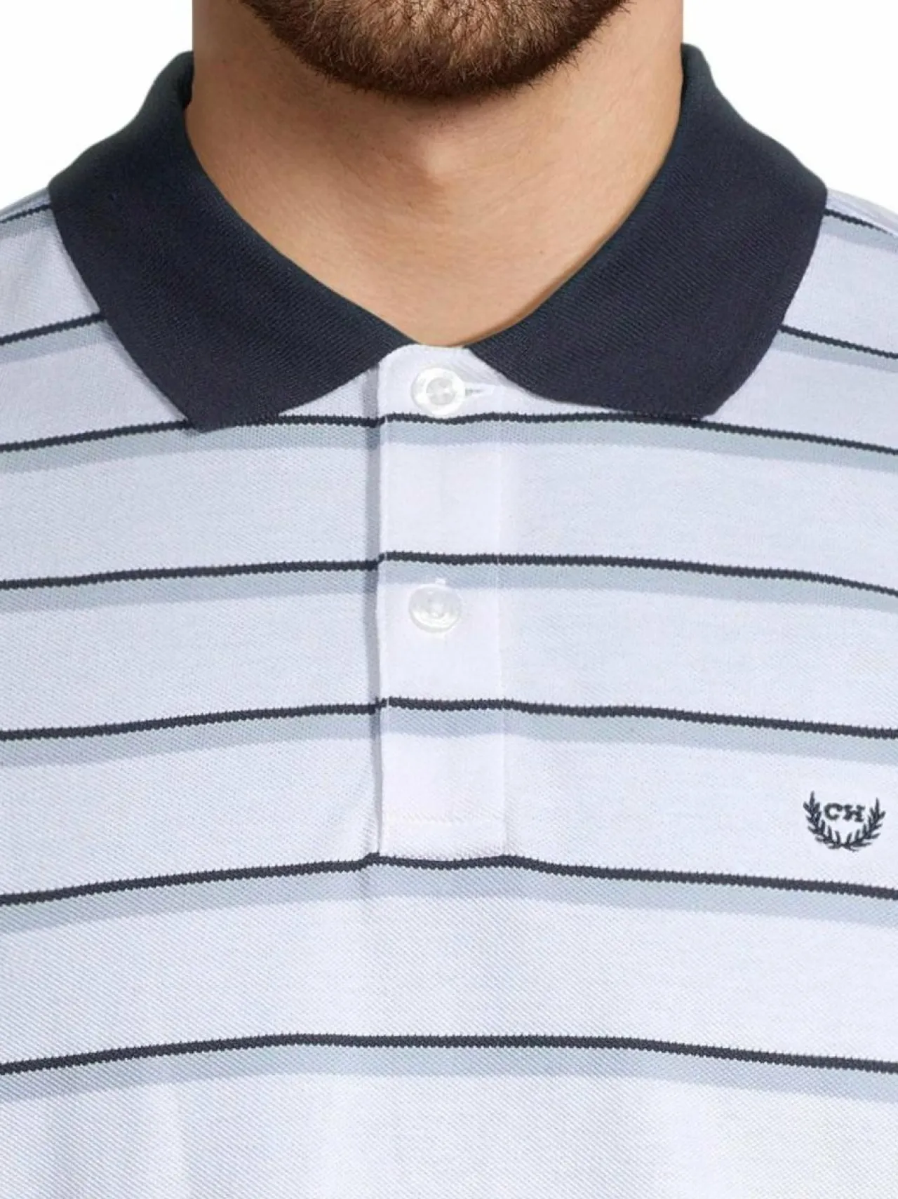 Paidat<Cap Horn Tristan-raidallinen pikeepaita WHITE COMBO
