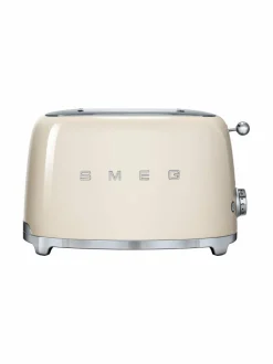 Leivänpaahtimet<Smeg TSF01CREU-leivänpaahdin, 2 viipaleelle LUONNONVALKOINEN