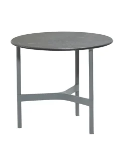 Puutarhakalusteet & Pehmusteet<Cane-Line Twist -sohvapöytä 45 halk x 33 cm LAVA GREY TUMMA HARMAA, FOSSIL BLACK KUVIOITU MUSTA