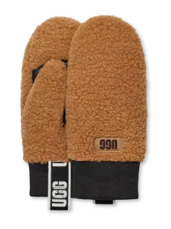 Käsineet<UGG fluff Logo Tape -lapaset CHE CHESTNUT