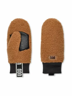 Käsineet<UGG fluff Logo Tape -lapaset CHE CHESTNUT
