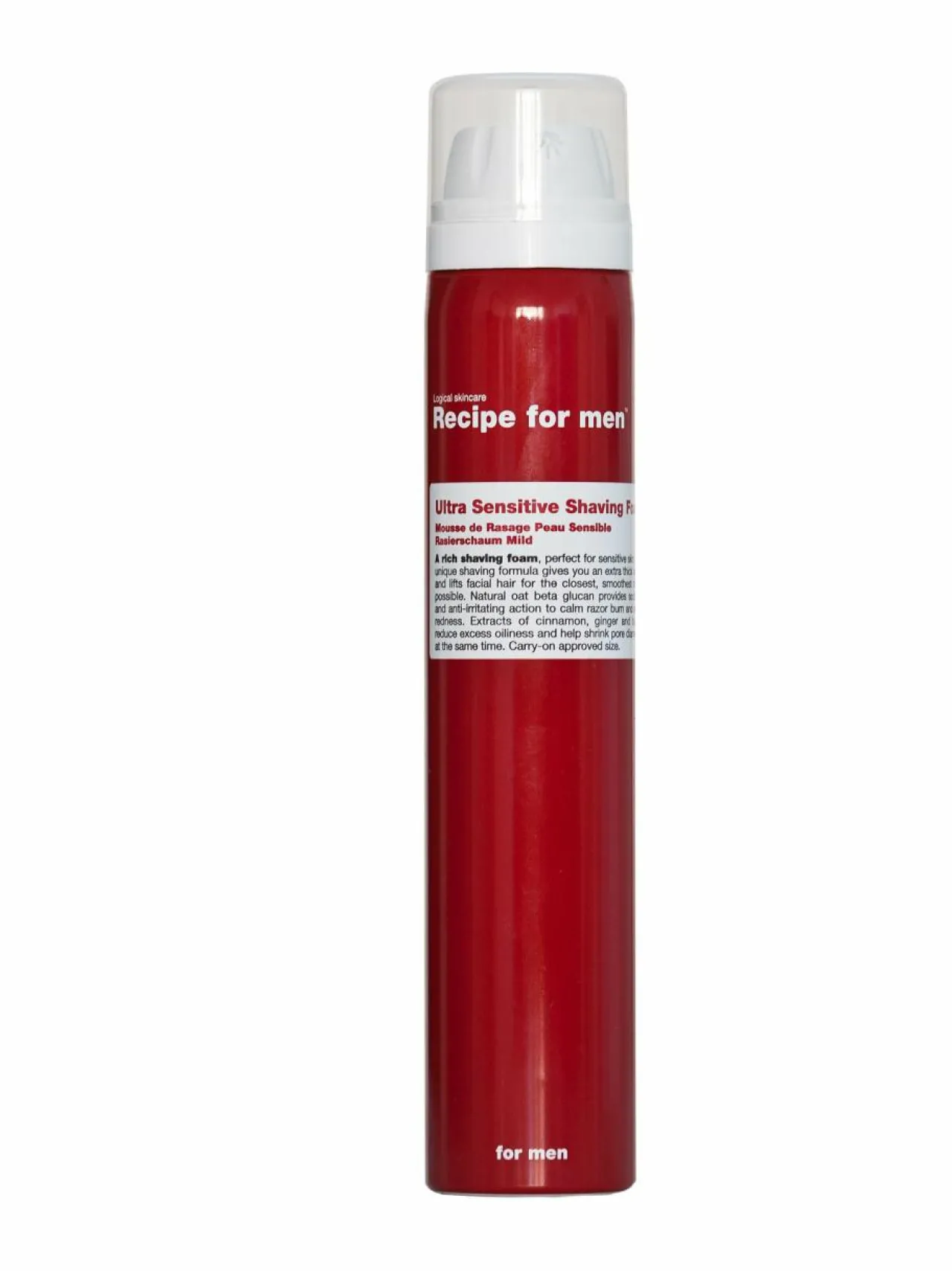 Recipe for men Ultra Sensitive Shaving Foam -partavaahto^ Kasvojenhoito