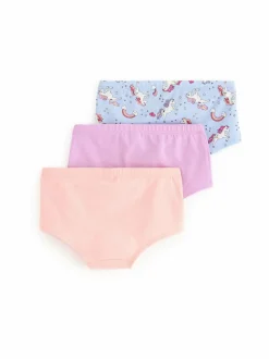 Alusvaatteet<Lindex Unicorn Hipster -alushousut 3-pack 6932 LIGHT PINK