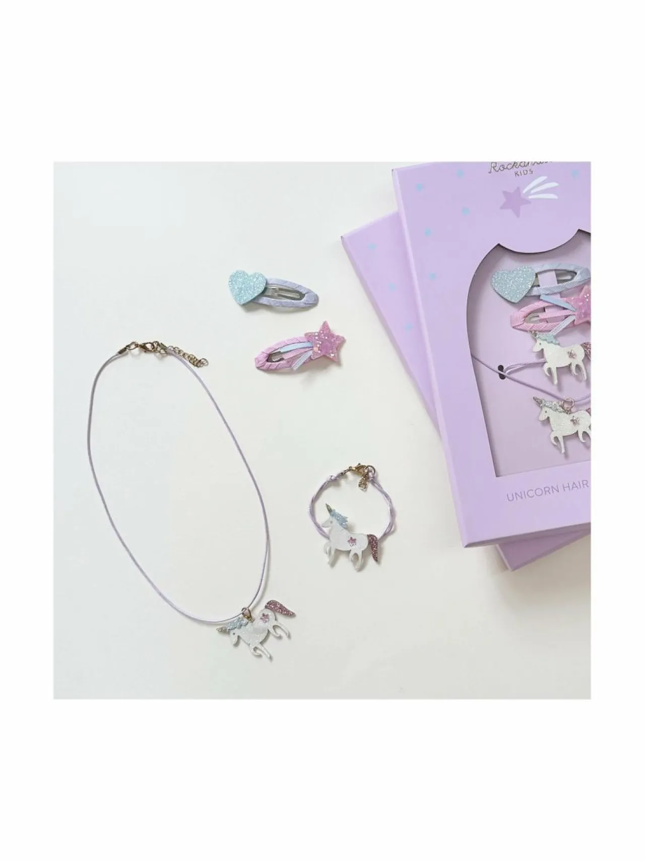 Korut & Hiuskoristeet<Rockahula Unicorn- koru- ja hiussetti WHITE