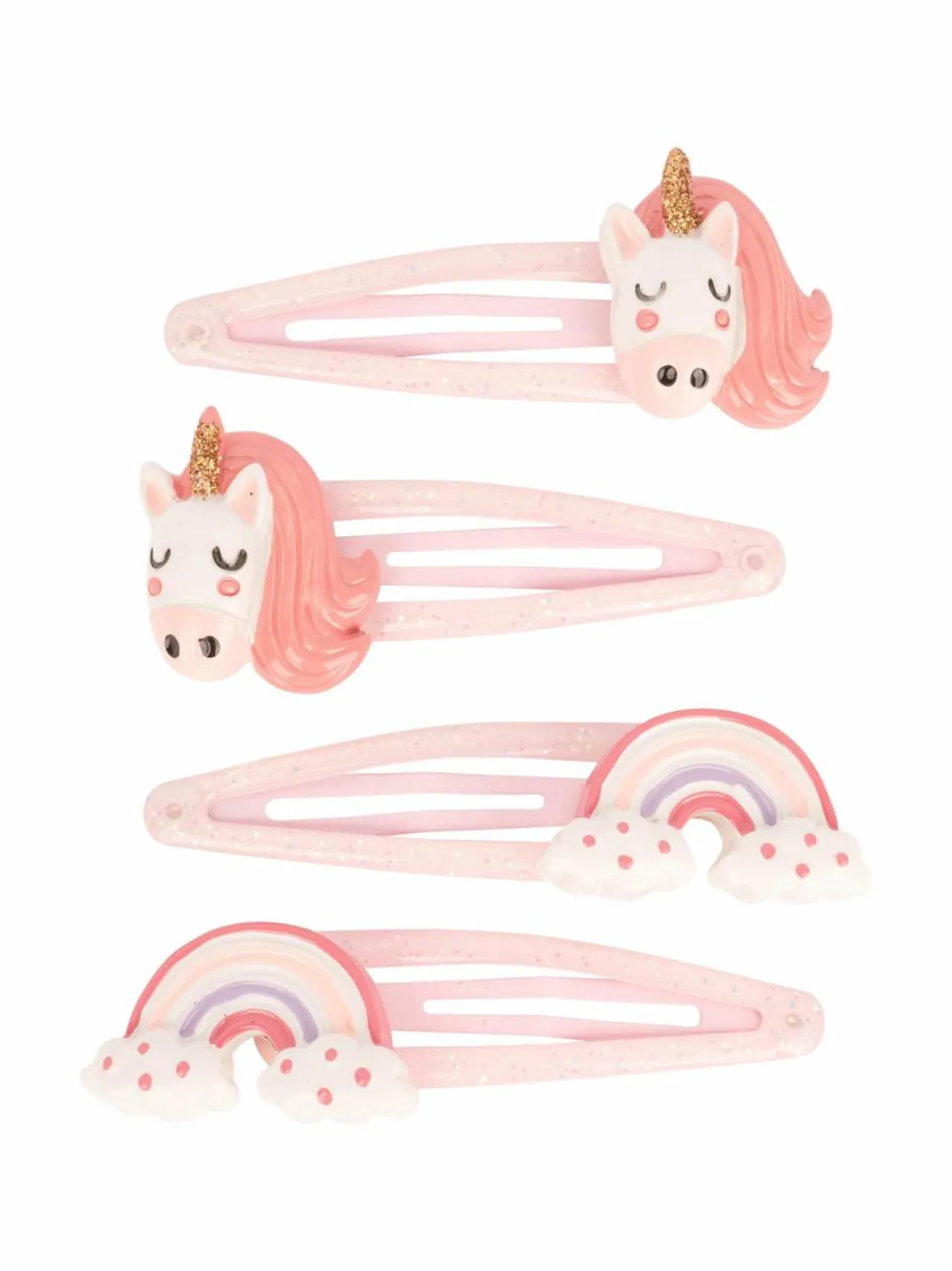 Korut & Hiuskoristeet<Ibero Unicorn-hiuspinnit 4 kpl MULTICOLOR