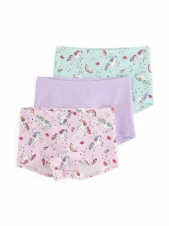Alusvaatteet<Lindex Unicorns-bokserialushousut 3-pack 7606 LIGHT BLUE