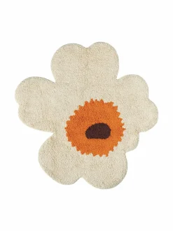 Kylpyhuonetekstiilit<Marimekko Unikko-kylpyhuonematto 120 CREAM,WARM ORANGE