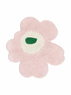 Kylpyhuonetekstiilit<Marimekko Unikko-kylpyhuonematto 73 x 74 cm 136 LT.PINK, OFF WHITE, GREEN