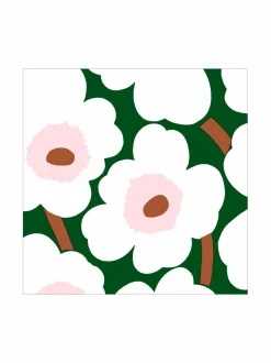 Keittiö- & Kattaustekstiilit<Marimekko Unikko-paperilautasliinat 20 kpl DARK GREEN