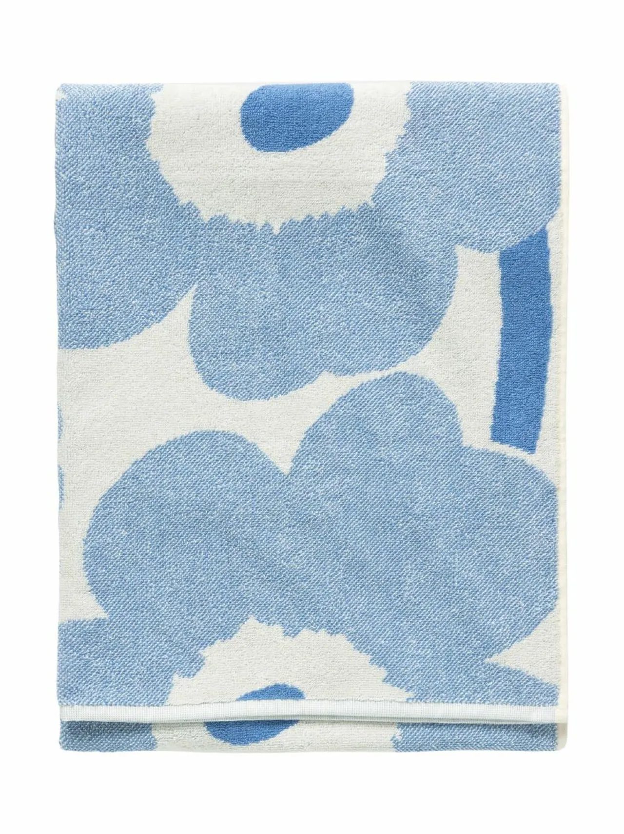 Kylpyhuonetekstiilit<Marimekko Unikko-pyyhe 150 CREAM, SKY BLUE