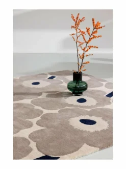 Matot<Marimekko Unikko-villamatto 132401 GREIGE