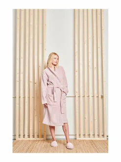 Kylpyhuonetekstiilit<LUIN LIVING Unisex-kylpytakki DUSTY ROSE