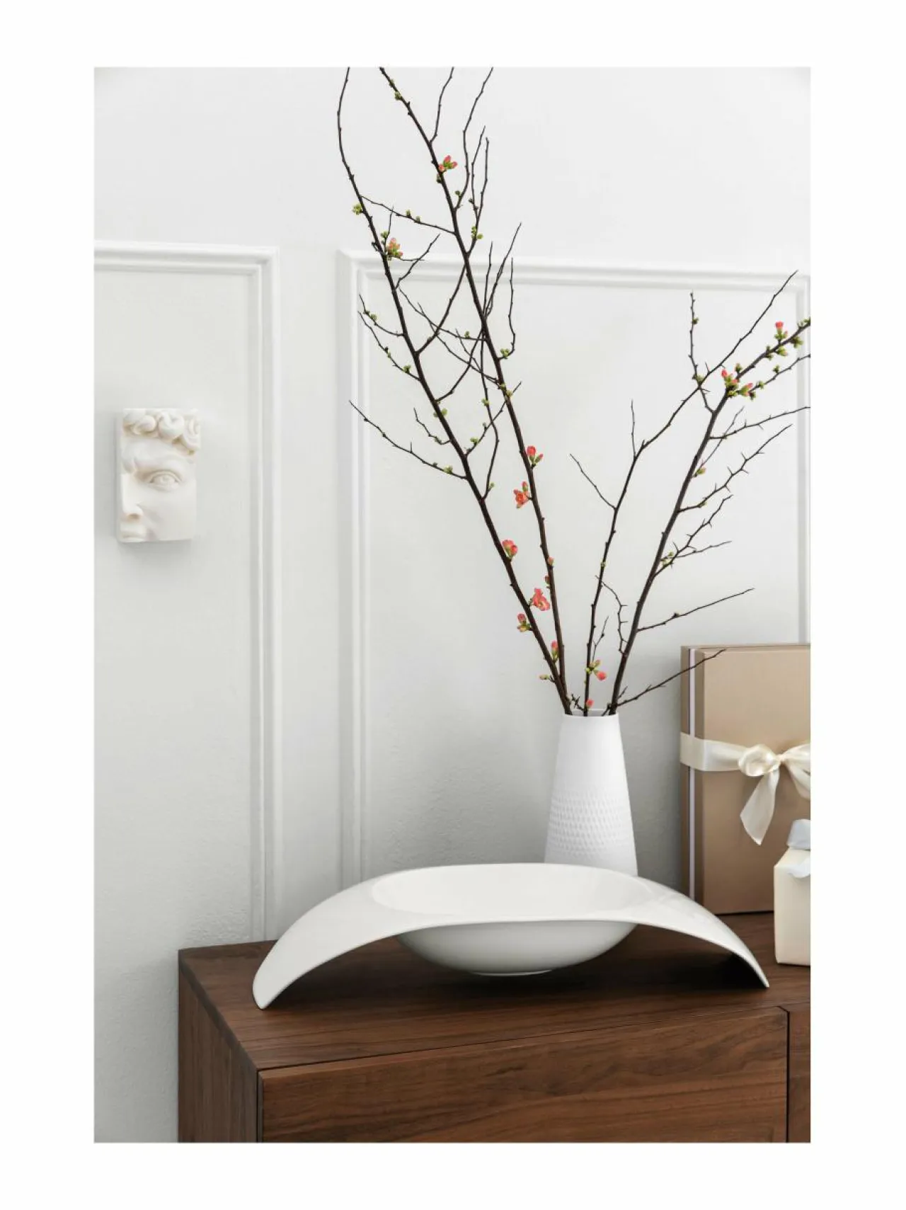 Tarjoiluastiat<Villeroy & Boch Urban Nature Fruit -jalallinen tarjoilukulho WHITE