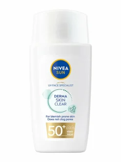 Aurinkotuotteet<NIVEA UV Face Derma Blemish Control Fluid SK50+ -aurinkosuojavoide