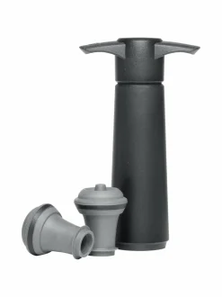 Baari- & Viinitarvikkeet<Vacuvin Vakuumipumppu + 2 x viinipullon korkki MUSTA
