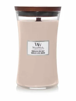 Kynttilät & Lyhdyt<Woodwick Vanilla & Sea Salt -tuoksukynttilä PINK