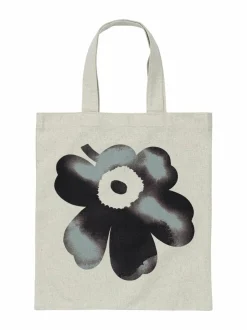 Shopperit<Marimekko Vankka Akvarelli Unikko Kioski -shopperi 899 BLACK, GREY, OFF WHITE