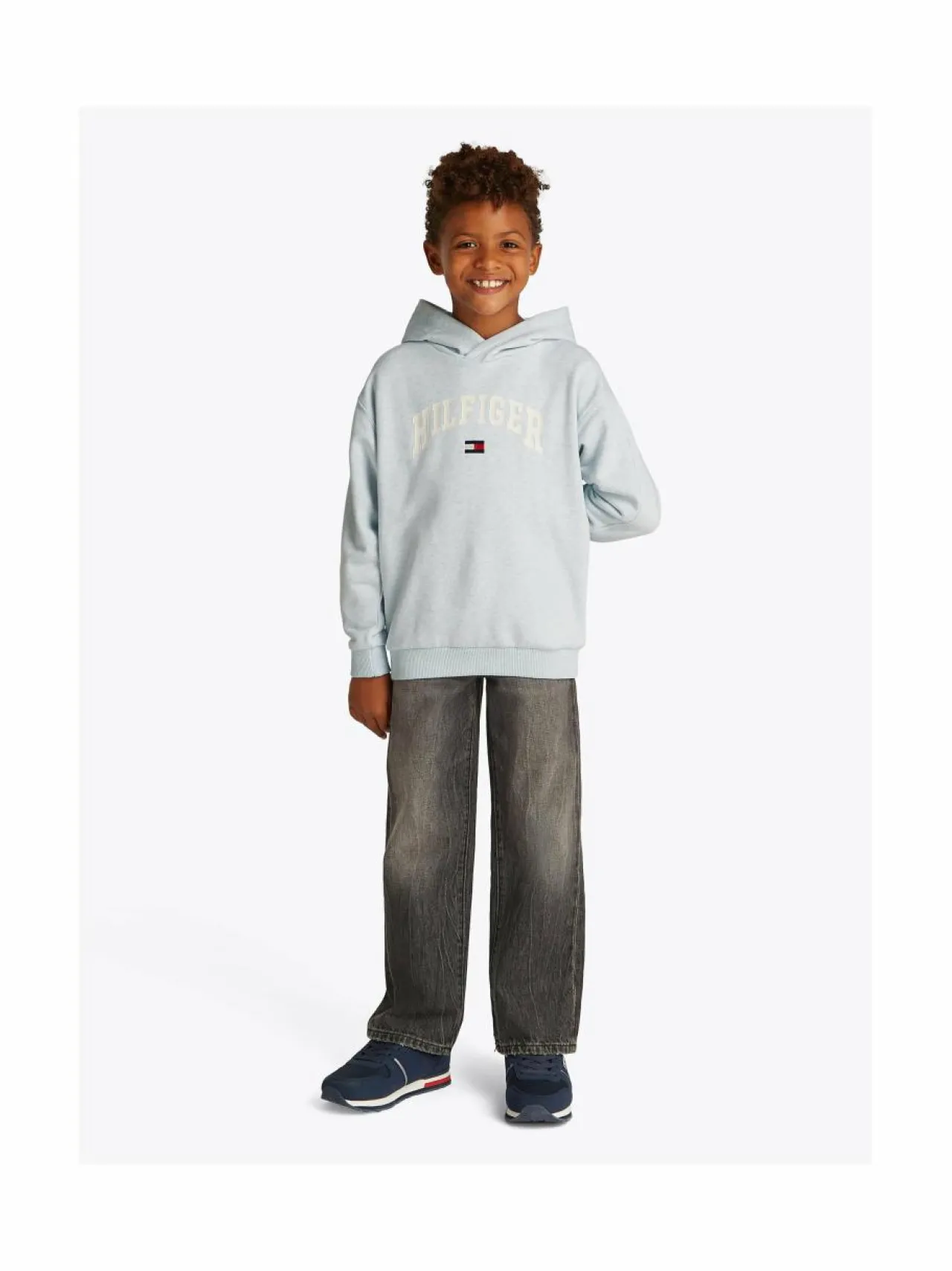 Colleget & Hupparit<Tommy Hilfiger Varsity-collegehuppari DD0 BREEZY BLUE HEATHER