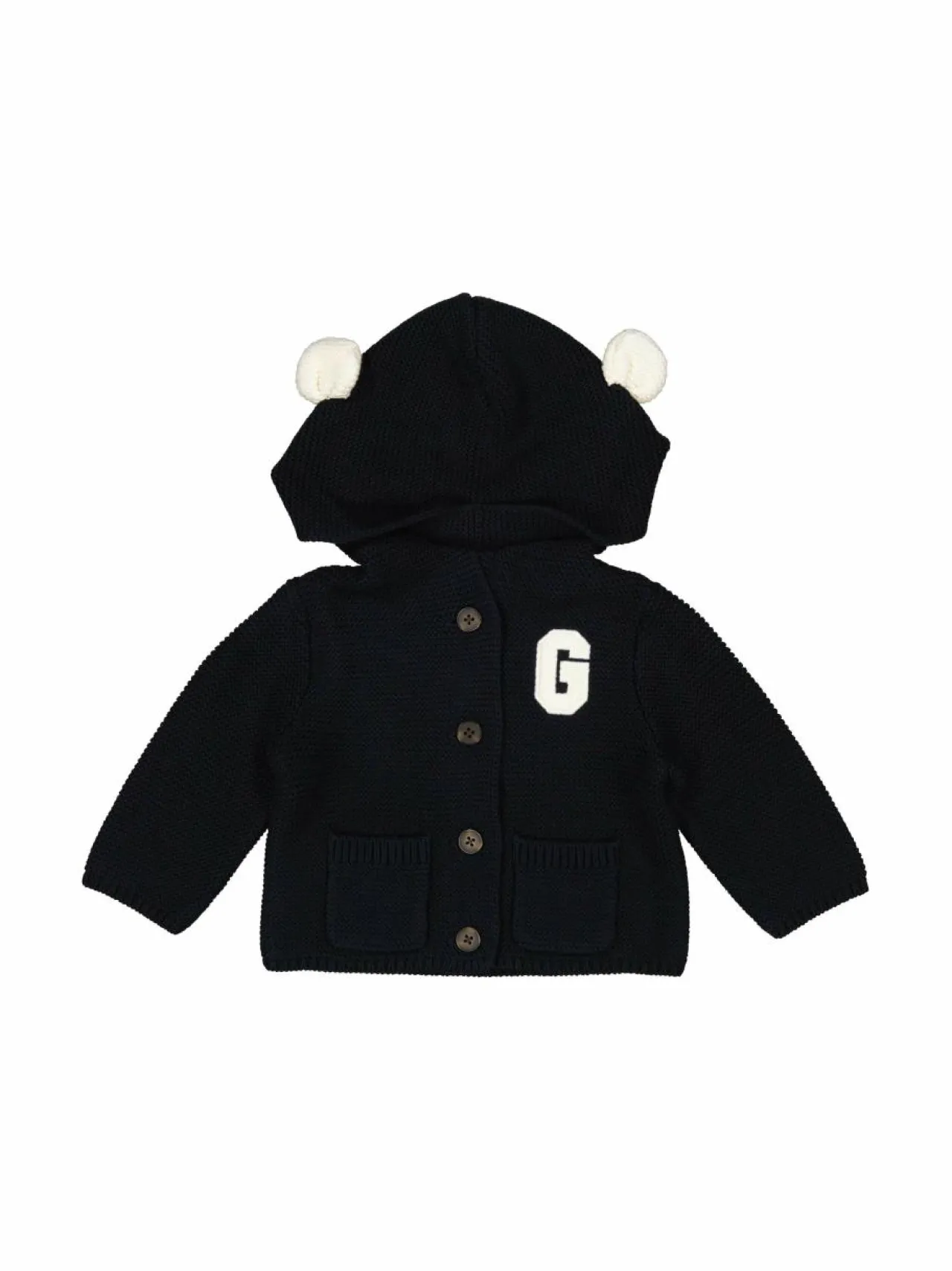 Neuleet<GANT Varsity-puuvillaneuletakki 433 EVENING BLUE