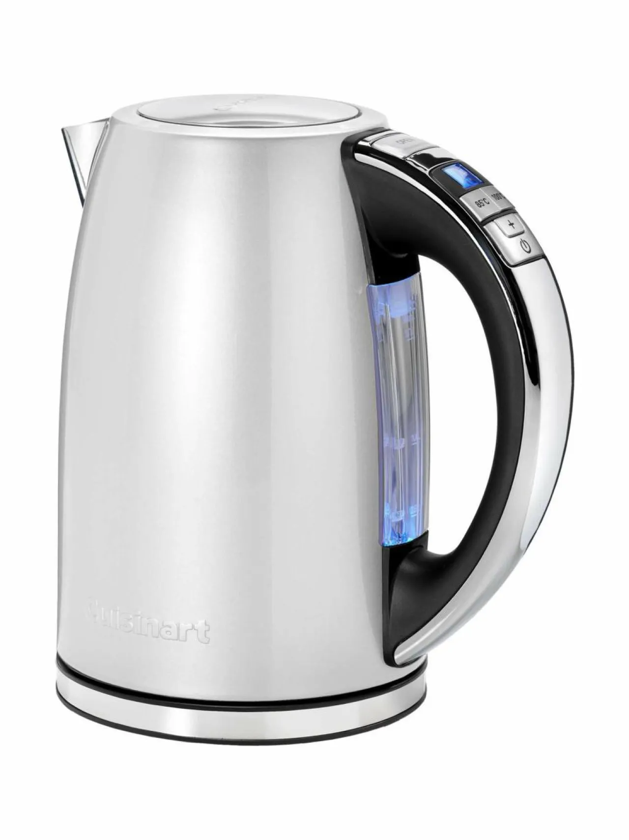 Kahvin- & Vedenkeittimet<Cuisinart Vedenkeitin näytöllä STEEL