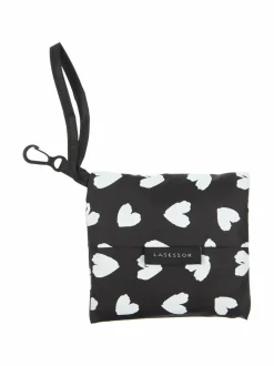 Shopperit<Lasessor Vettähylkivä tekstiilikassi 942 HEARTS B/W