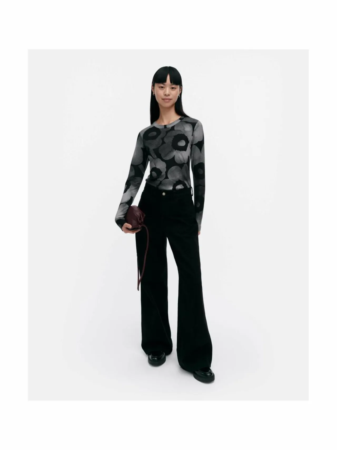 Paidat & Puserot<Marimekko Viedä Akvarelli Unikko -trikoopaita 999 DARK GREY, BLACK