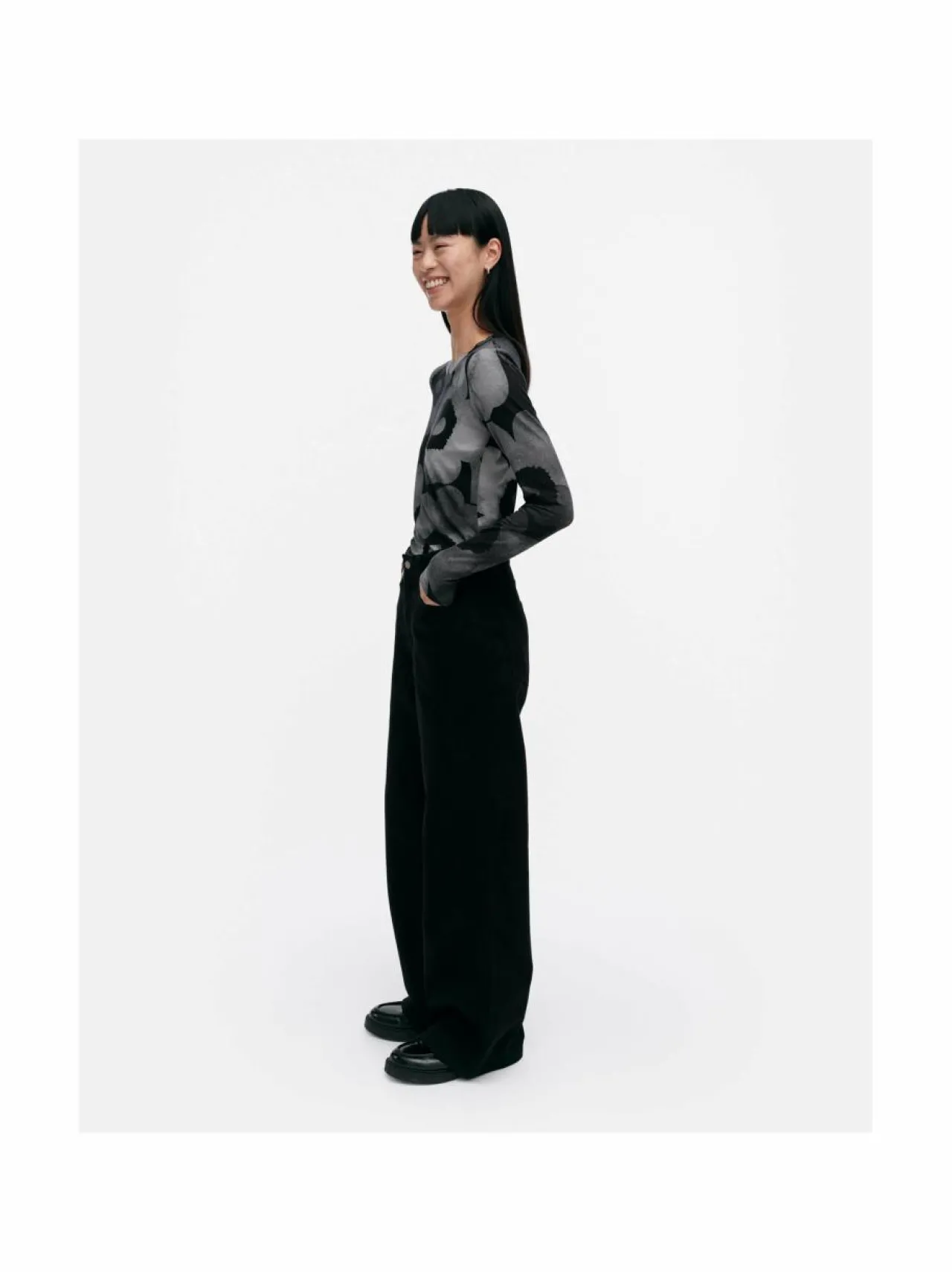 Paidat & Puserot<Marimekko Viedä Akvarelli Unikko -trikoopaita 999 DARK GREY, BLACK