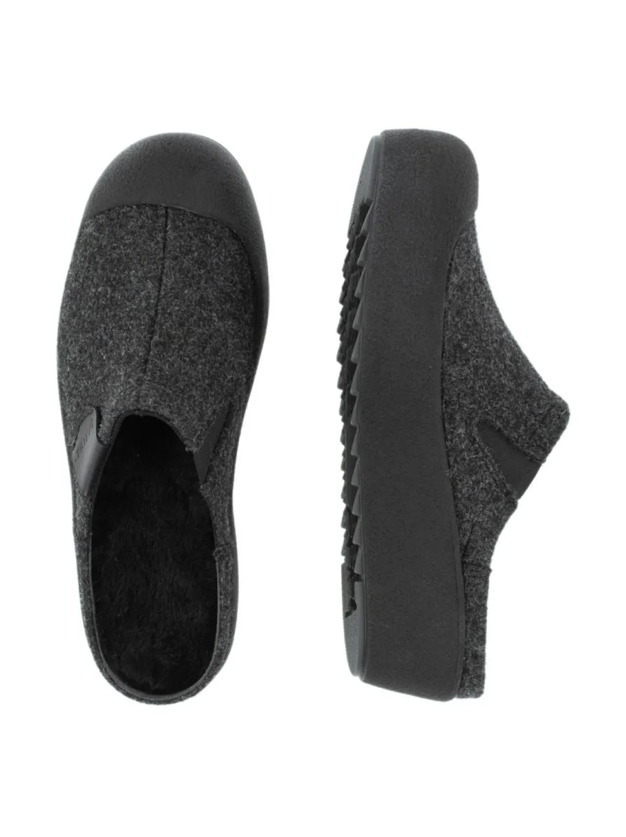Kävelykengät & Loaferit<Pomar VIIRU Naisten huopatossut GRANIT FELT